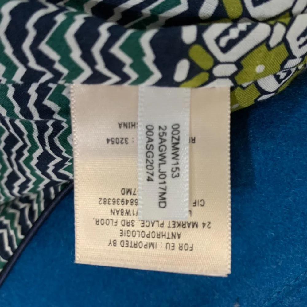 Anthropologie Blue Trench Coat - Picture 3 of 9